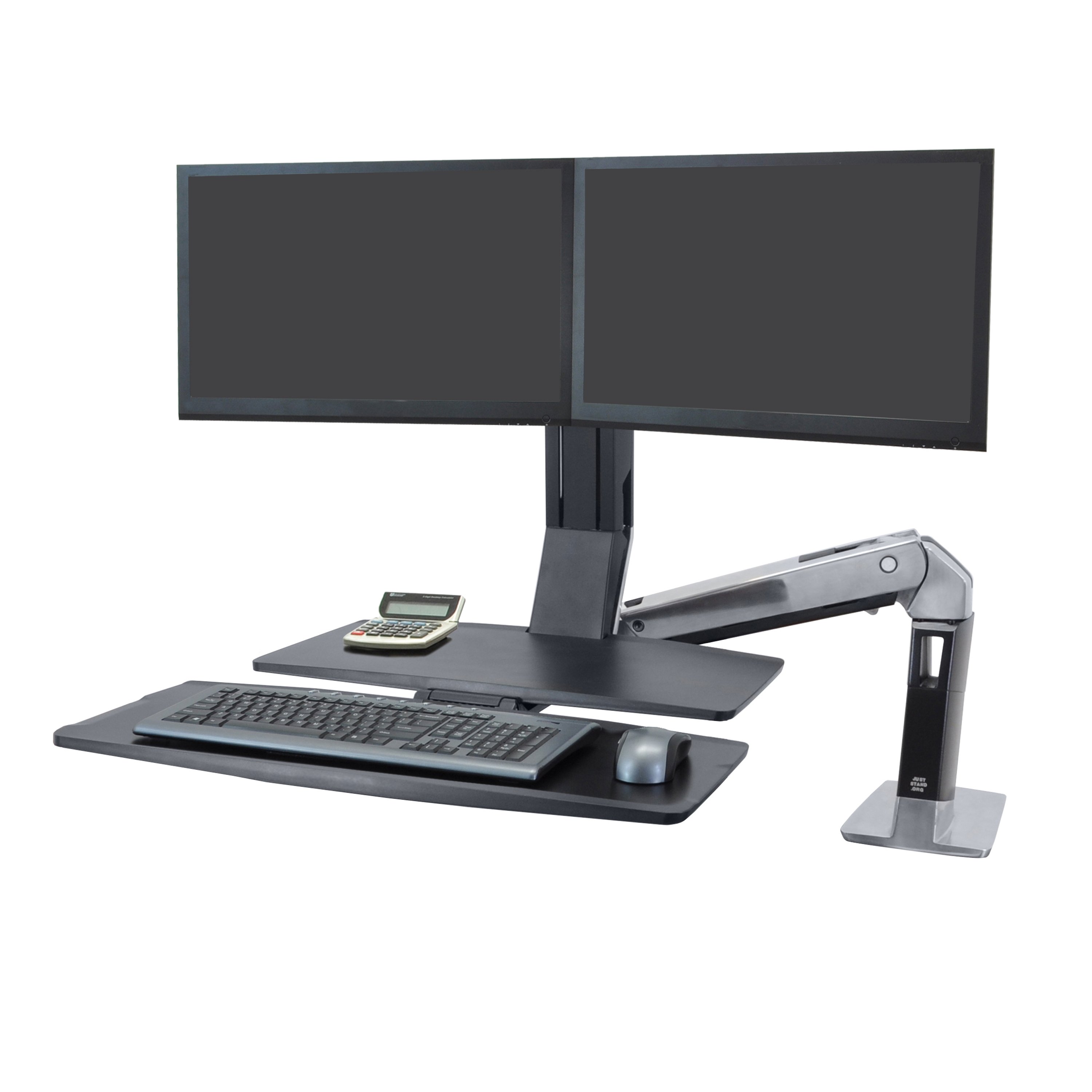 WorkFit-A, Dual Workstation with Worksurface
