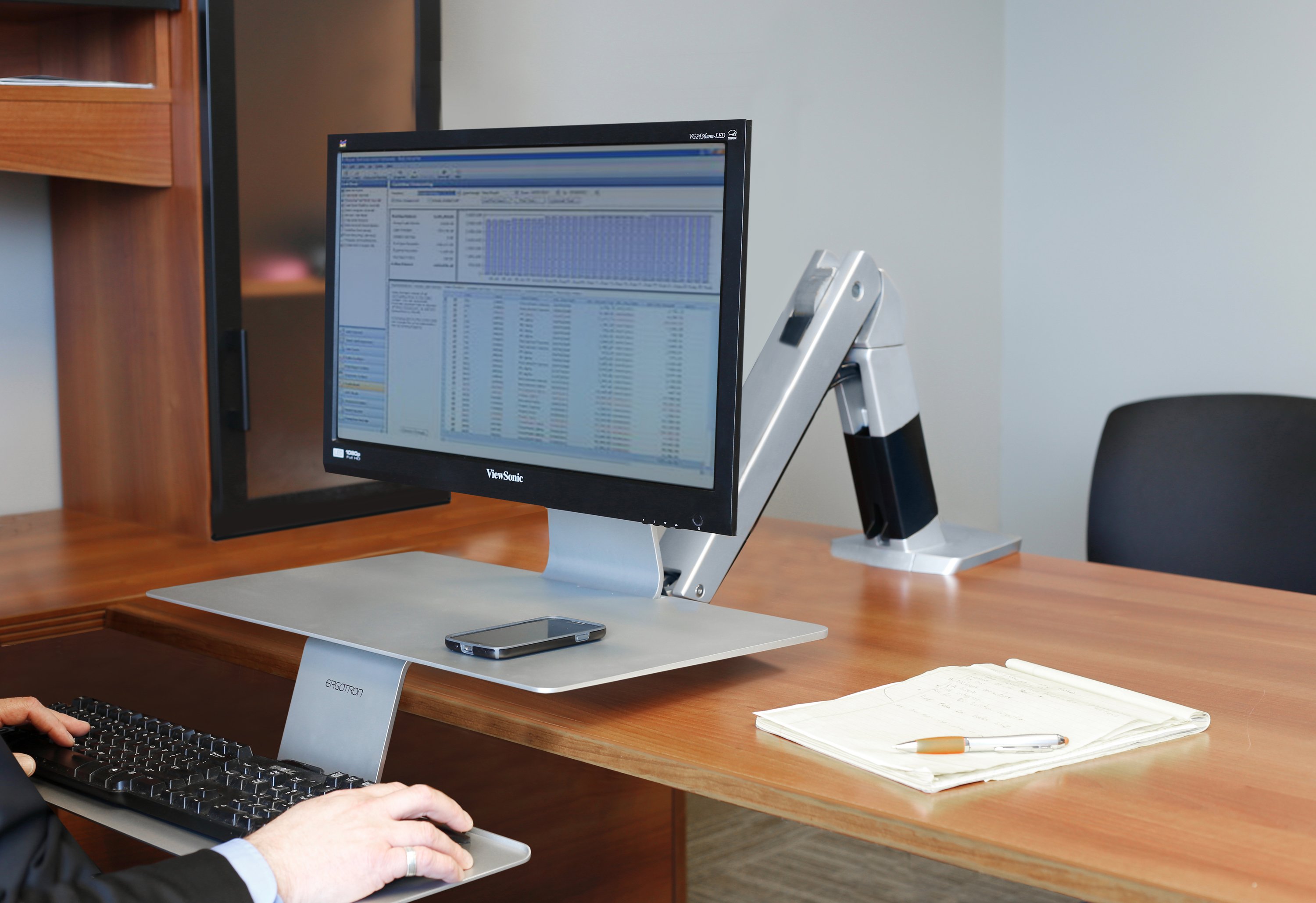Standing Desk | WorkFit-A Premium Stand Up Workstation | Ergotron