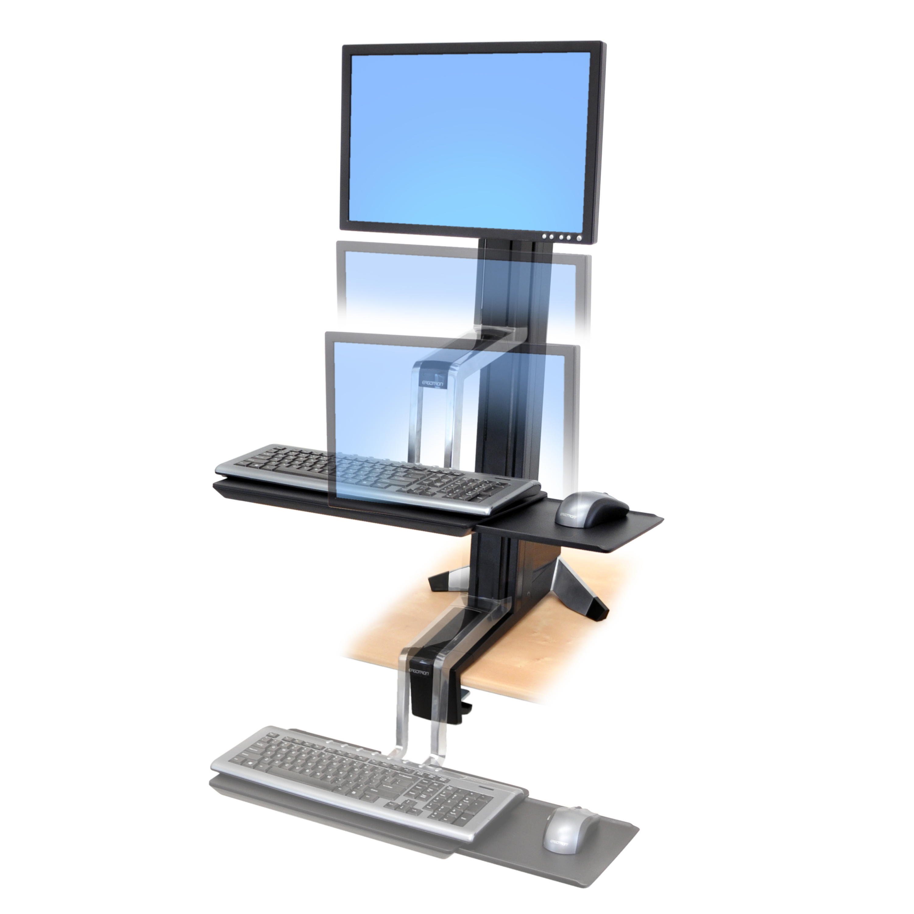 Ergotron WorkFit Single LD Monitor Kit Stand