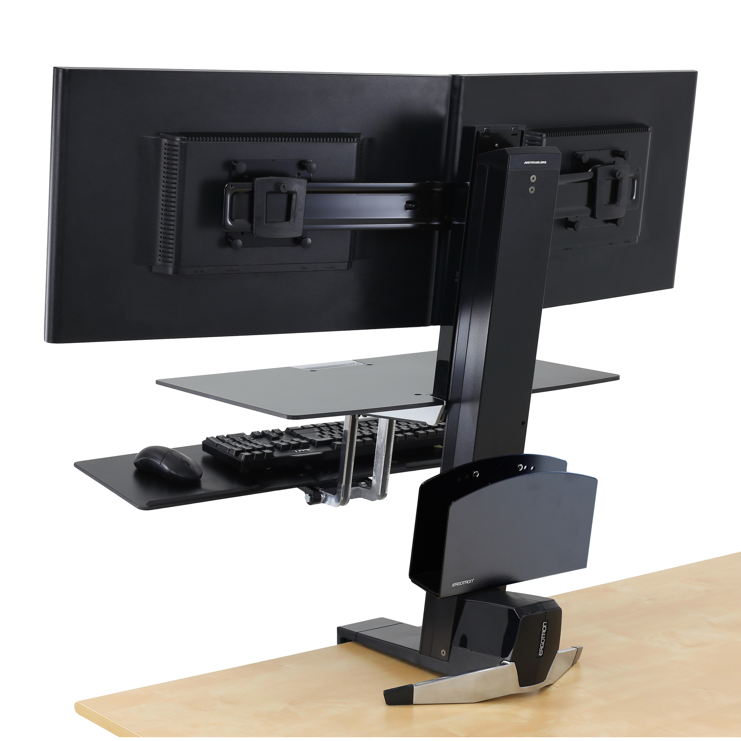 Standing Desk Converter | Dual-Monitor Workstation | Ergotron