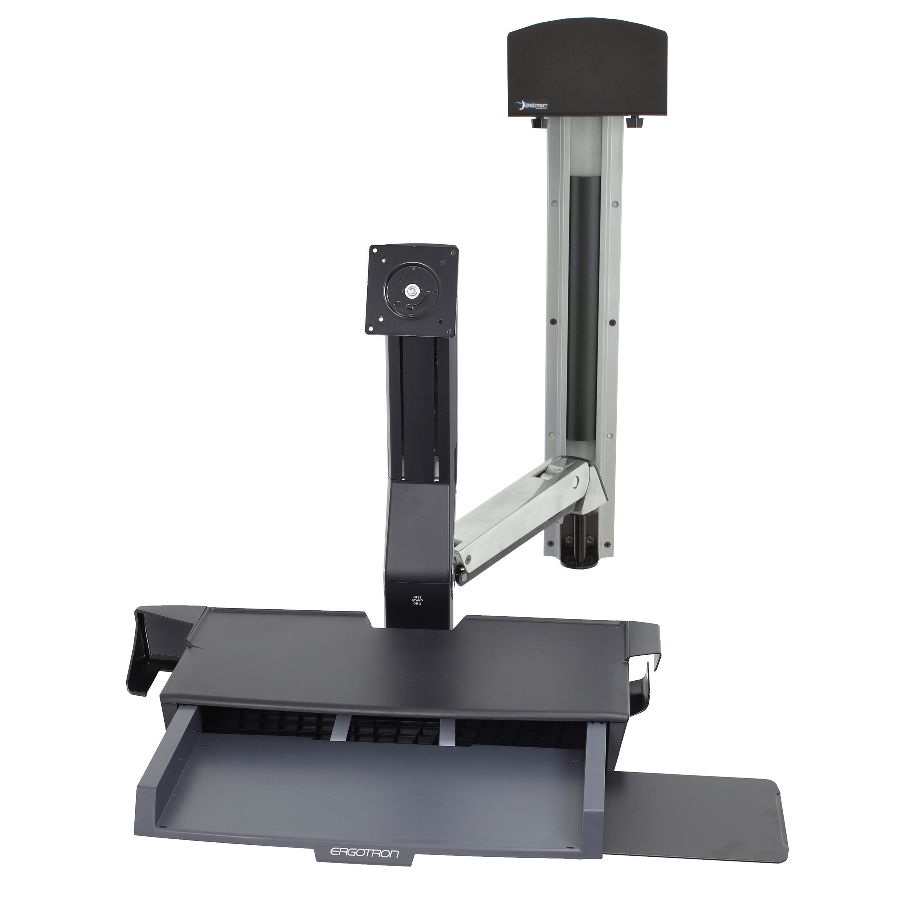 StyleView Sit-Stand Combo System with Worksurface and CPU Holder