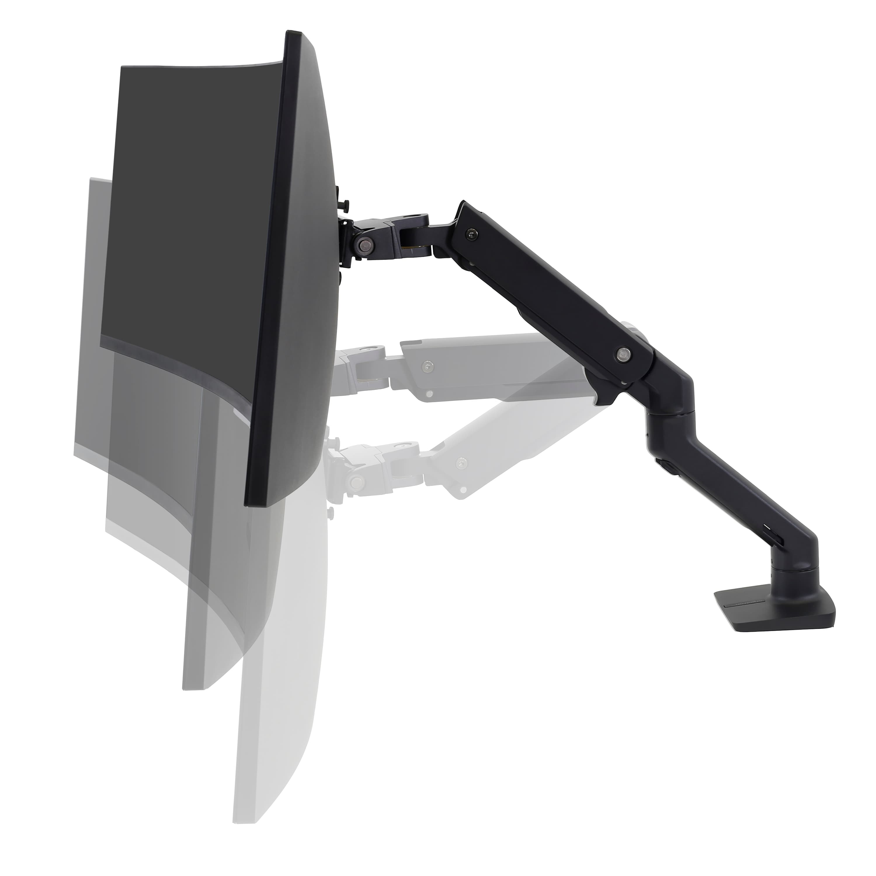 Ergotron HX Series 45-475-216 soporte para monitor 124,5 cm (49) Blanco  Escritorio, Soporte de monitor blanco, Abrazadera, 19 kg, 124,5 cm (49),  400 x 400 mm, Ajustes de altura, Blanco
