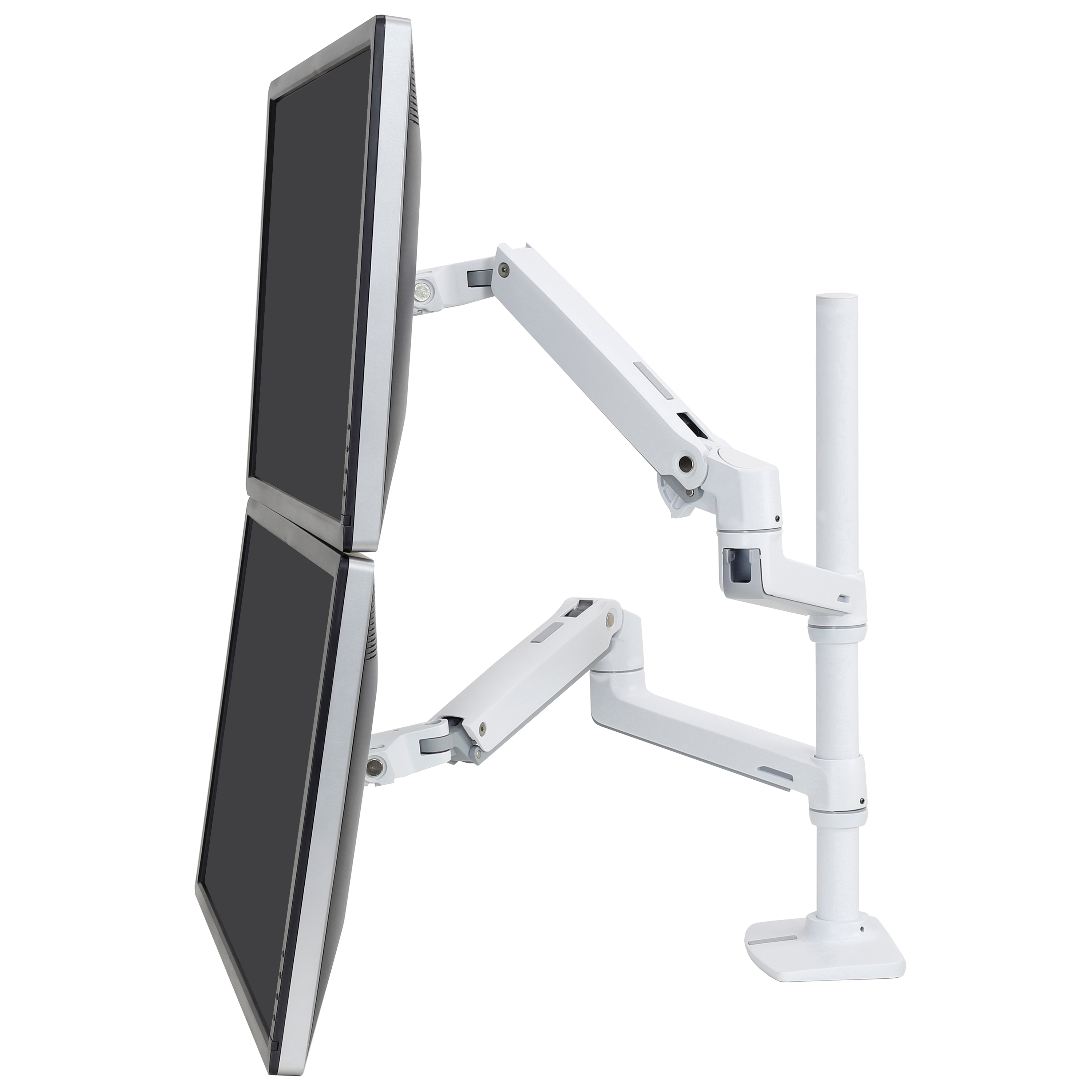 Ergotron 7 to 20 lbs Each for 2 Monitors Up to 27 Inches Matte Black  VESA Desk Mount LX Dual Monitor Arm 