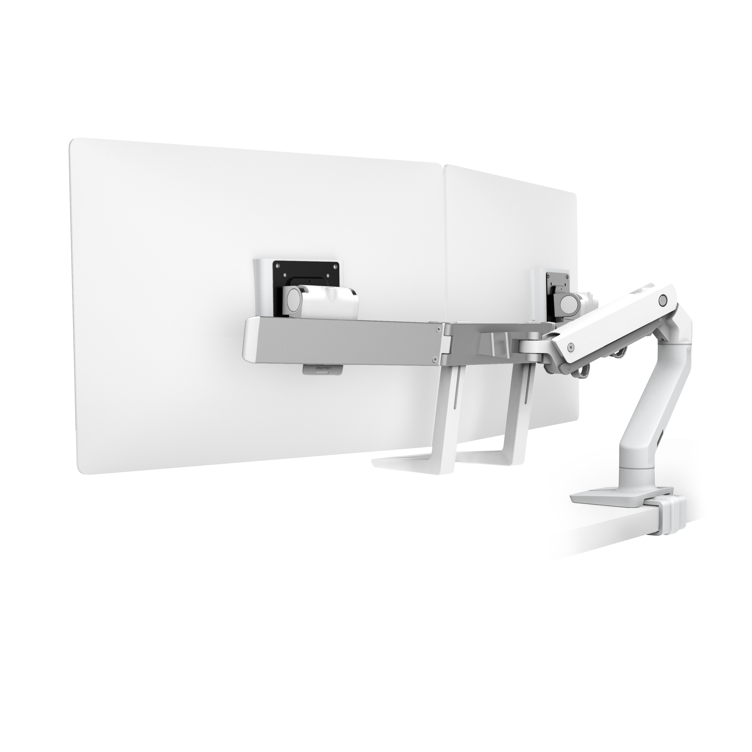 Ergotron - HX bi-écrans, fixation bureau (Blanc) - Support et Bras - Rue du  Commerce