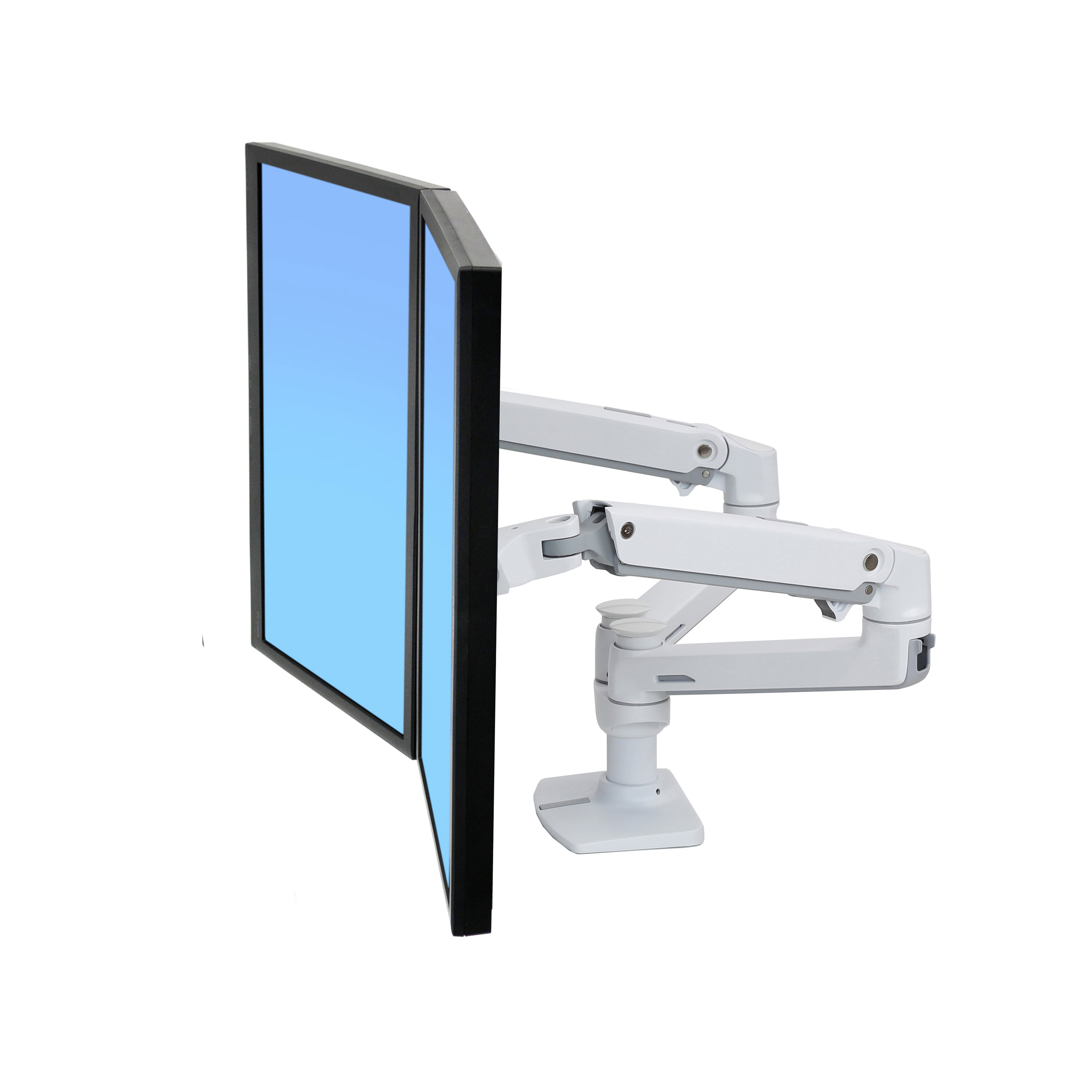 LX Dual Monitor Arm, Side-by-Side | No Clamp | Ergotron