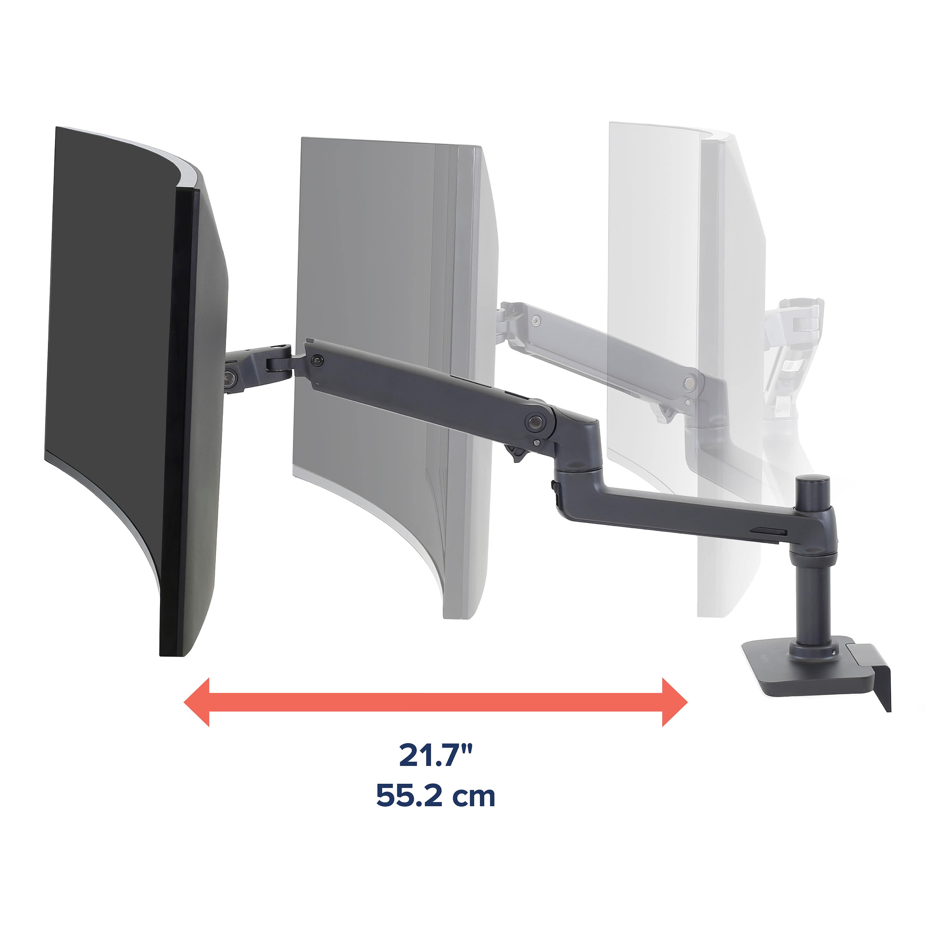 LX Desk Mounted Monitor Arm With Tilt and Rotation | Ergotron
