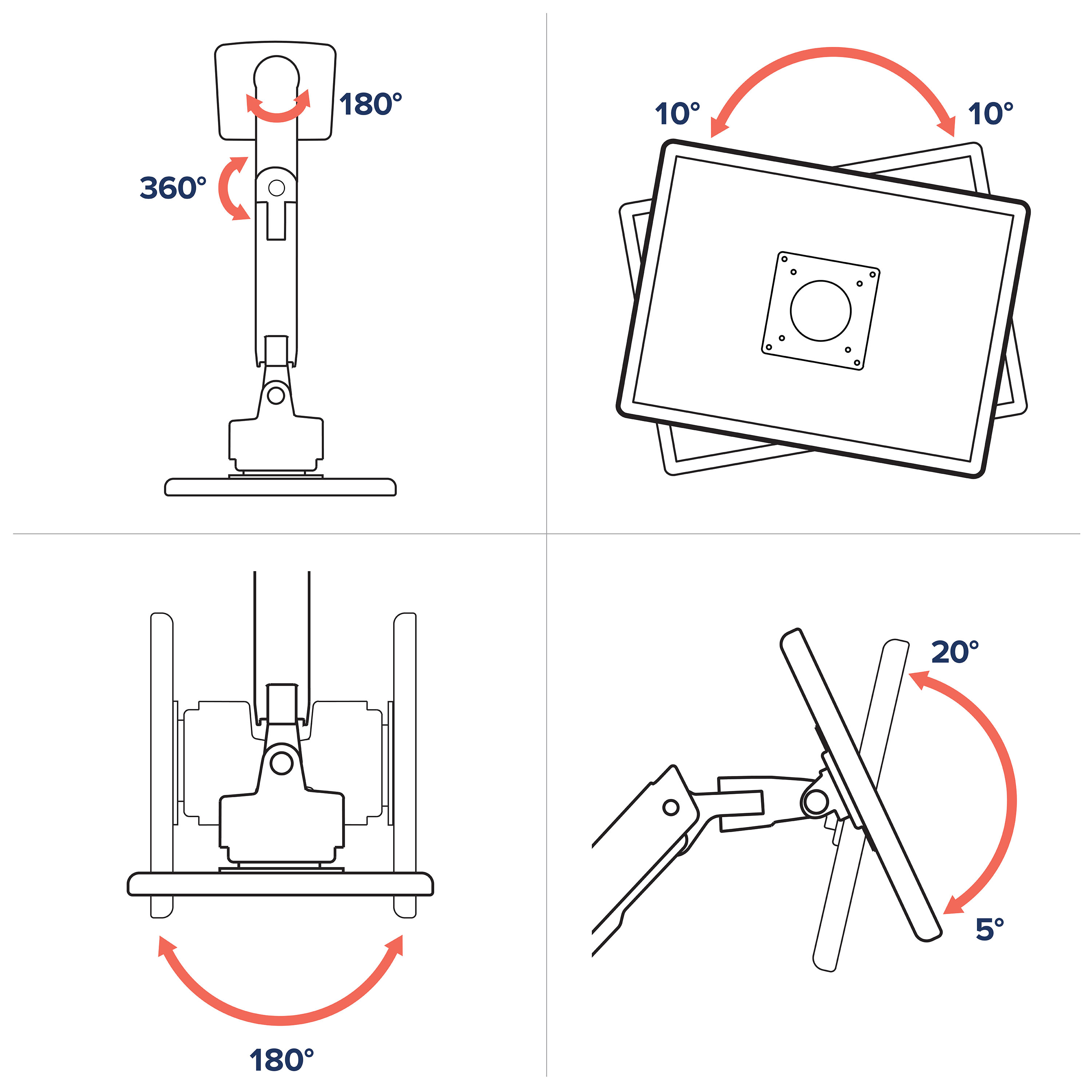 HX Monitor Arm for 57