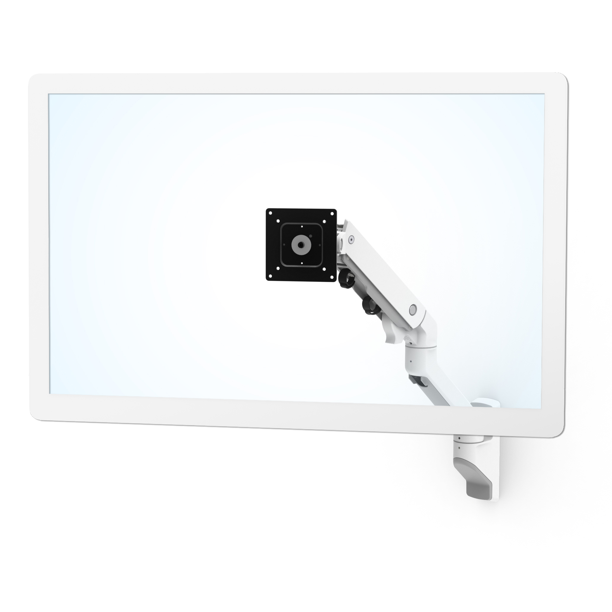 Ergotron Brazo de monitor único MXV, soporte de pared VESA para monitores  de hasta 34 pulgadas, 7 a 20 libras, color blanco