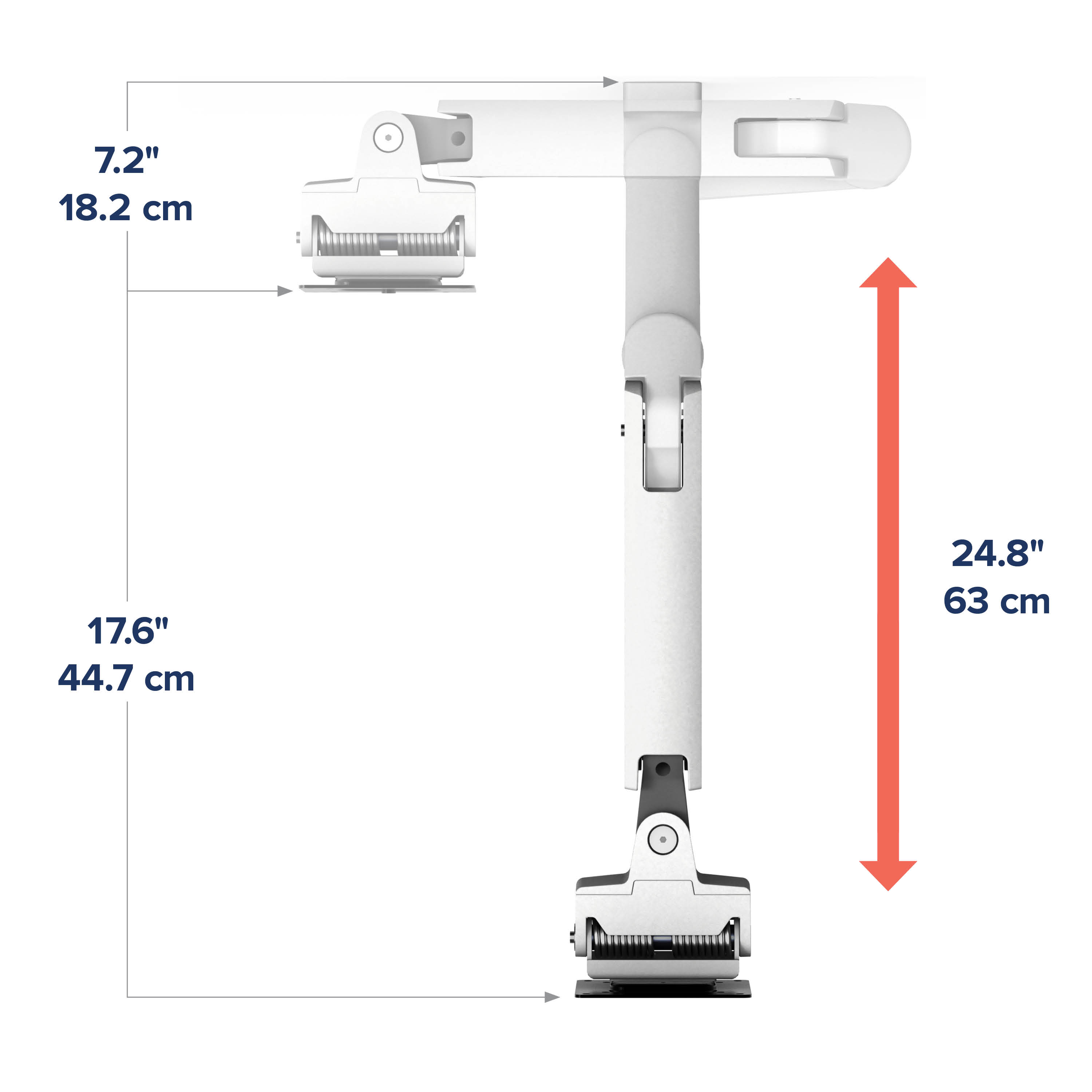 Ergotron Soporte Brazo Monitor Pared HX 42´´ Max 19.1kg Blanco
