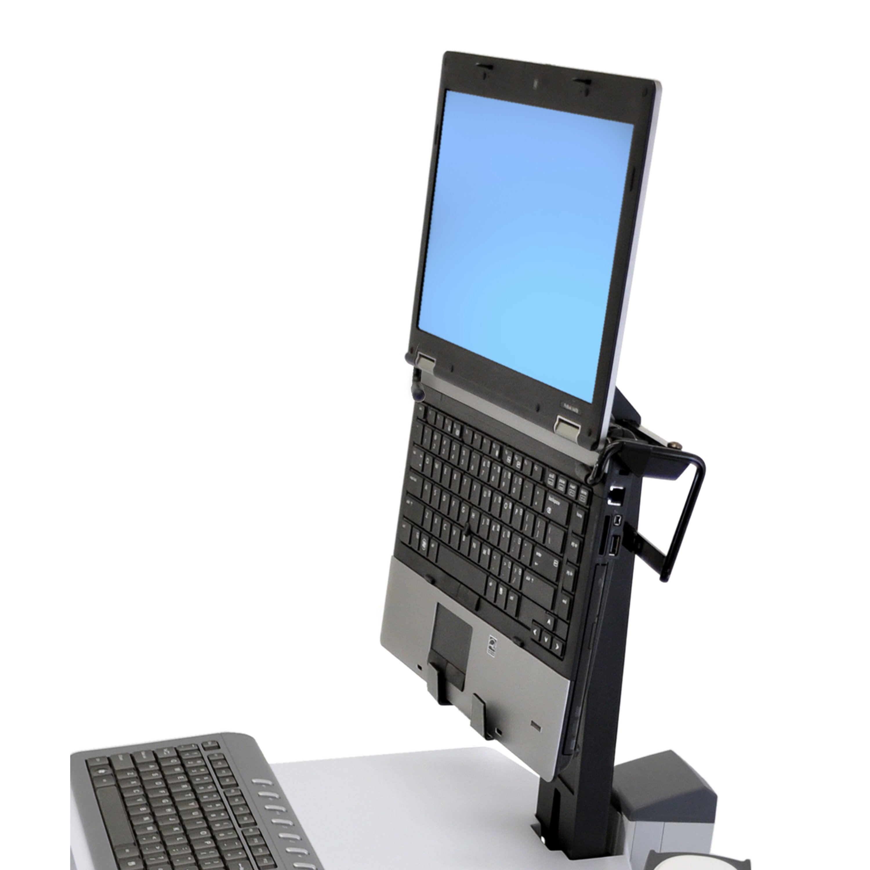 Ноутбук вертикальный экран. Крепление для ноутбука Ergotron NF Cart Vertical Laptop Kit. Ergotron 80-105-064. Подставка для ноутбука. Вертикальная подставка для ноутбука.