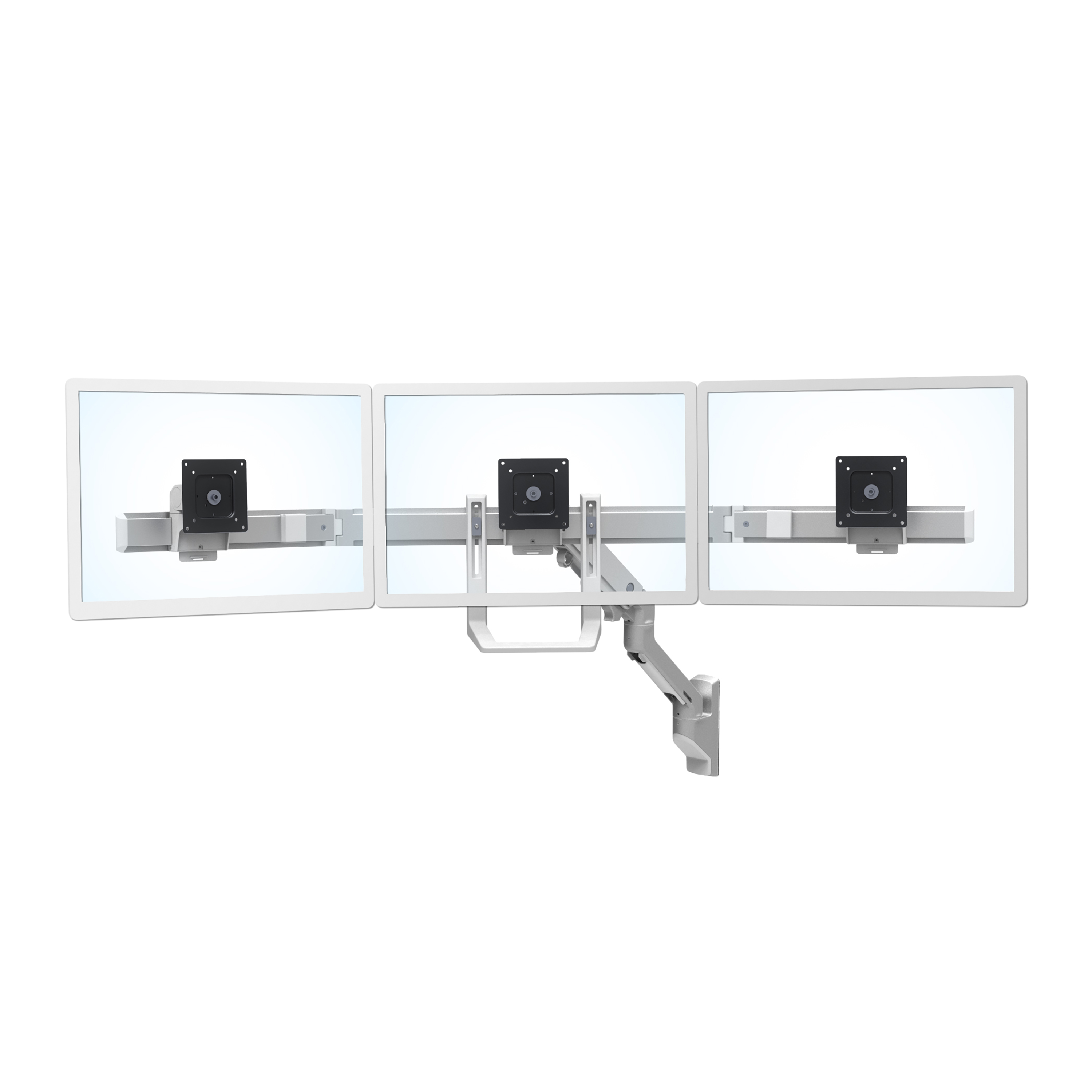 HX Triple Monitor Bow Kit (polished aluminum)