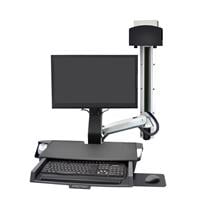 StyleView Sit-Stand Combo System with Worksurface and CPU Holder