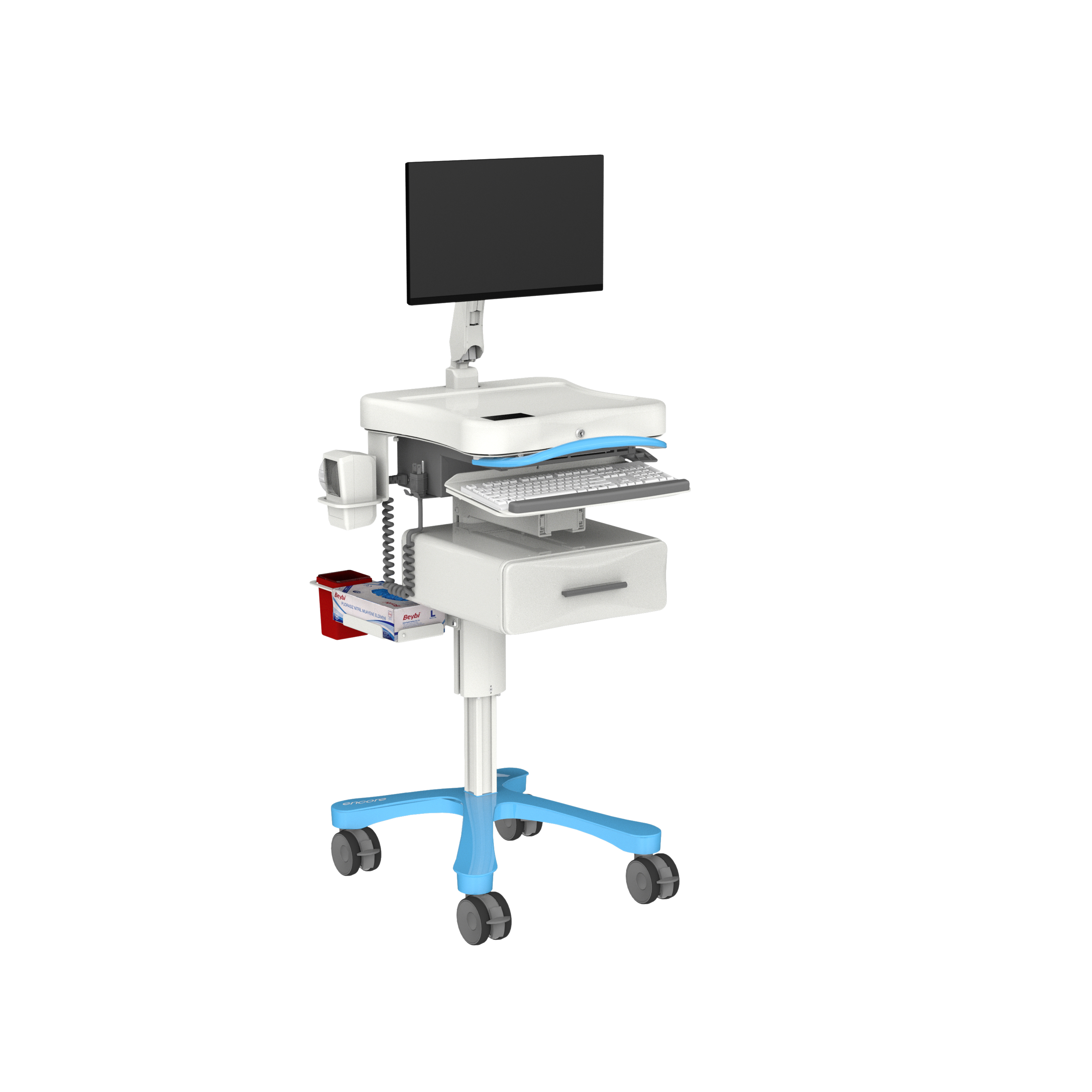 Encore MobiusPower Plus Phlebotomy Workstation | Enovate Medical