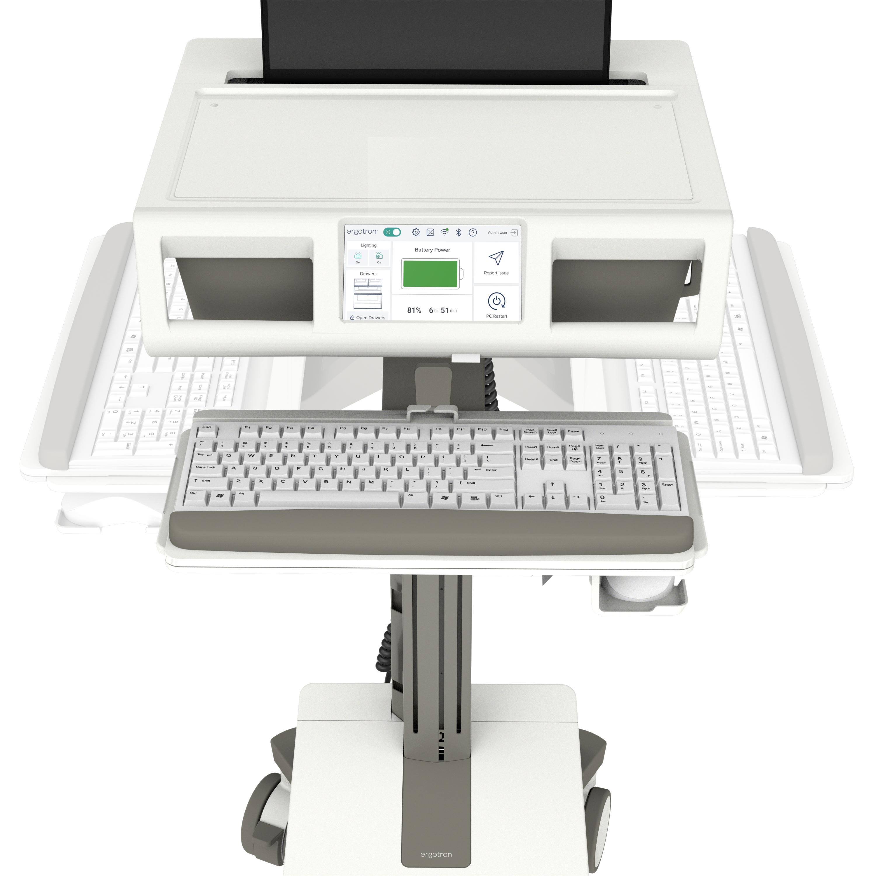 Mosaic Laptop Medical Cart with LiFe battery | Ergotron