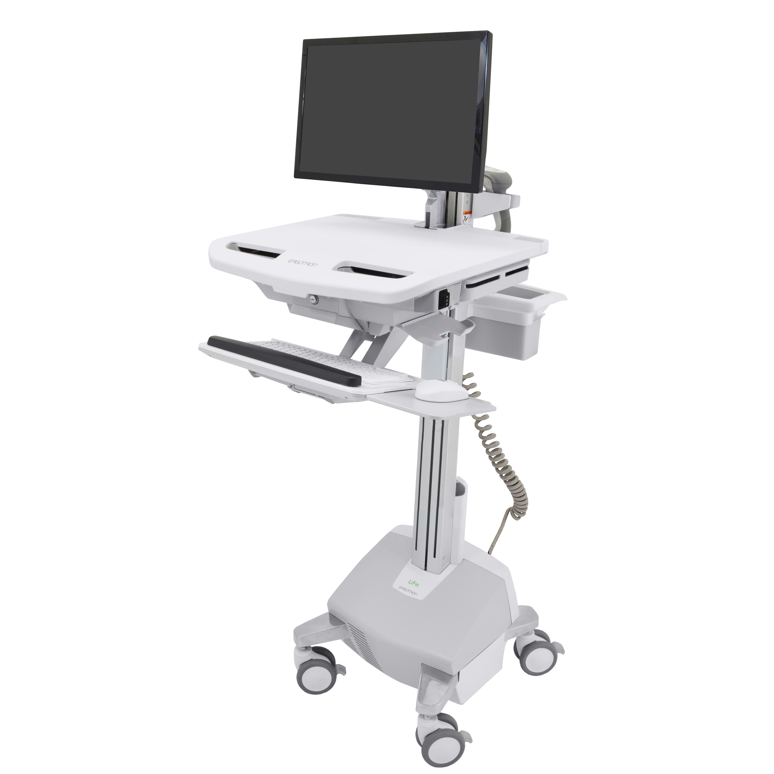 StyleView Electric-Lift Computer Cart, LiFe Battery | Ergotron