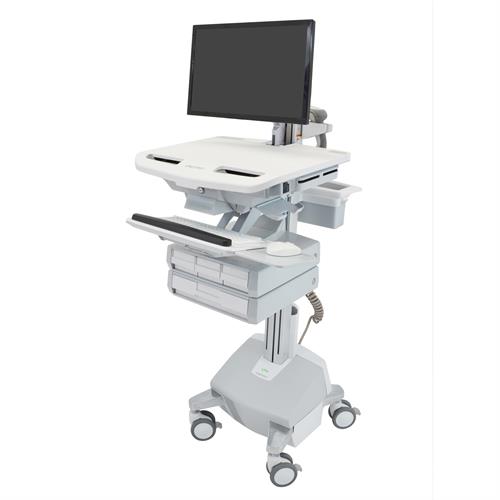 StyleView Powered Computer Cart with Medication Drawers | Ergotron