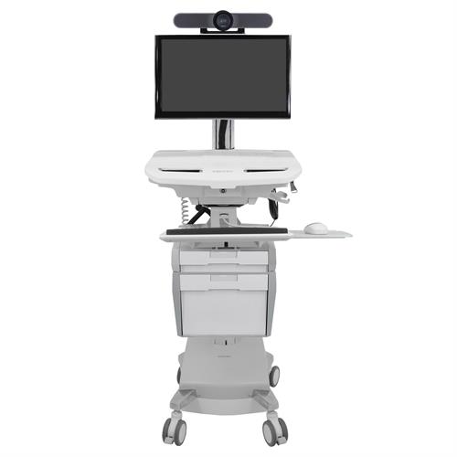 Ergotron SV44-53E1-1 StyleView Telemedicine Cart for Video